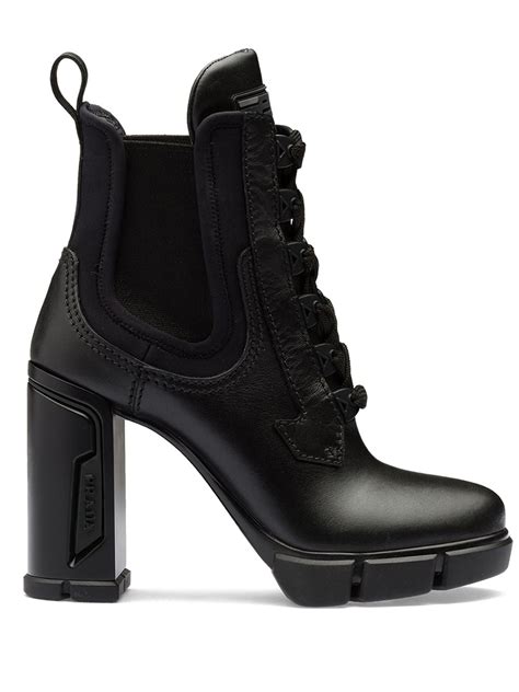 high heels prada|prada chunky heel ankle boots.